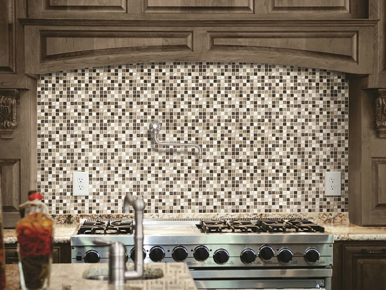 Bliss Cappucinno Glass Stone Blend Mosaic 0 | In Home Stone