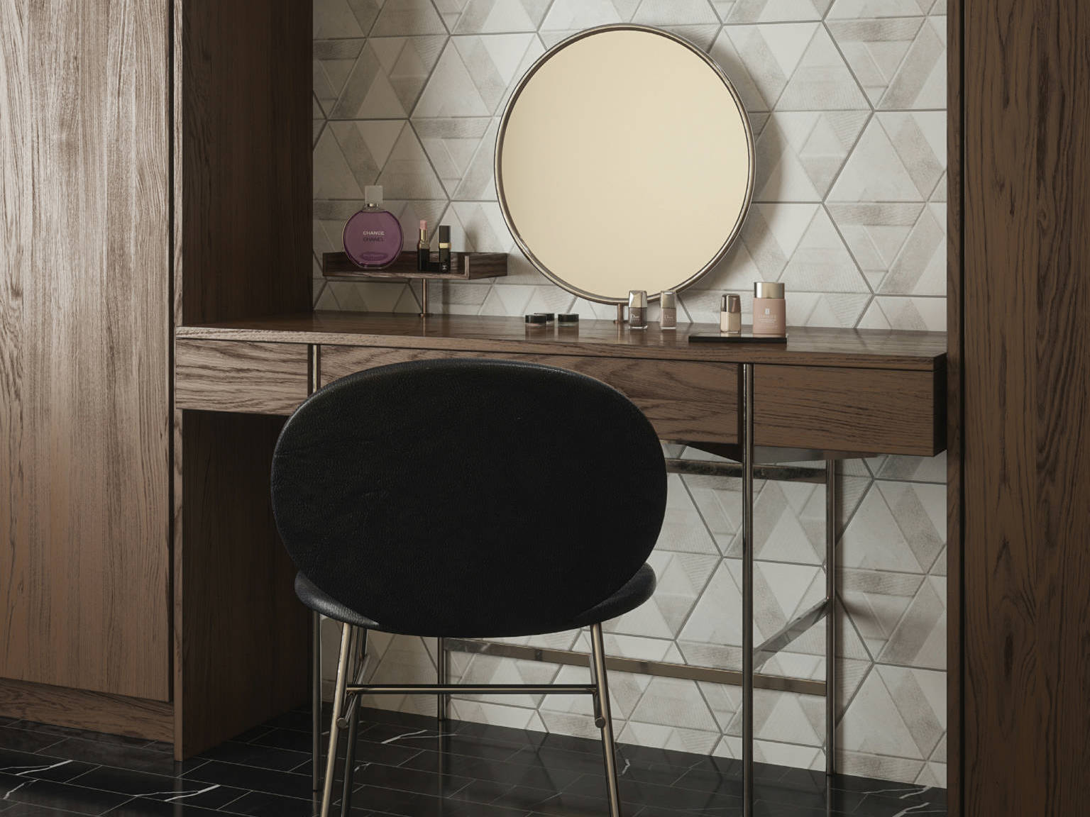 Contour Hex Field Tile | In Home Stone