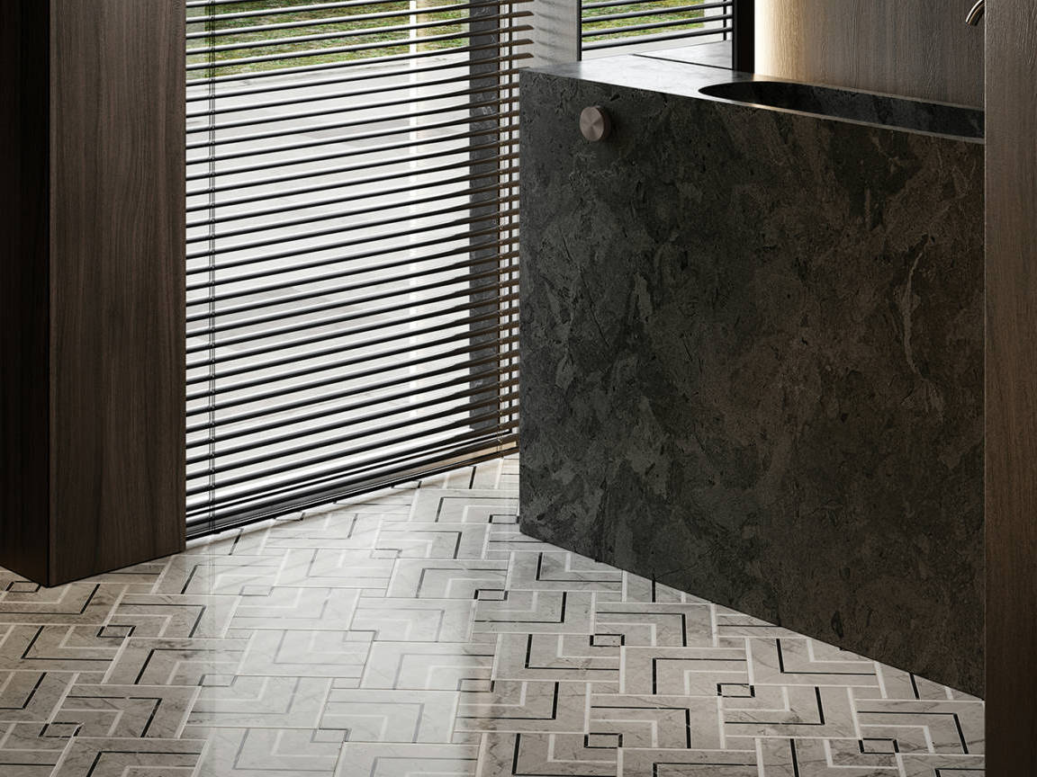 Luxury Roma Argento Picco Mosaic 2 | In Home Stone