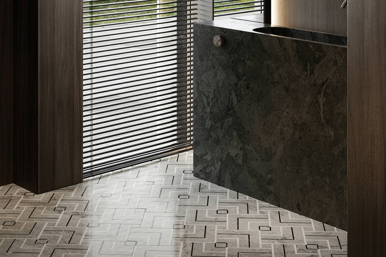 Luxury Roma Argento Picco Mosaic 2 | In Home Stone