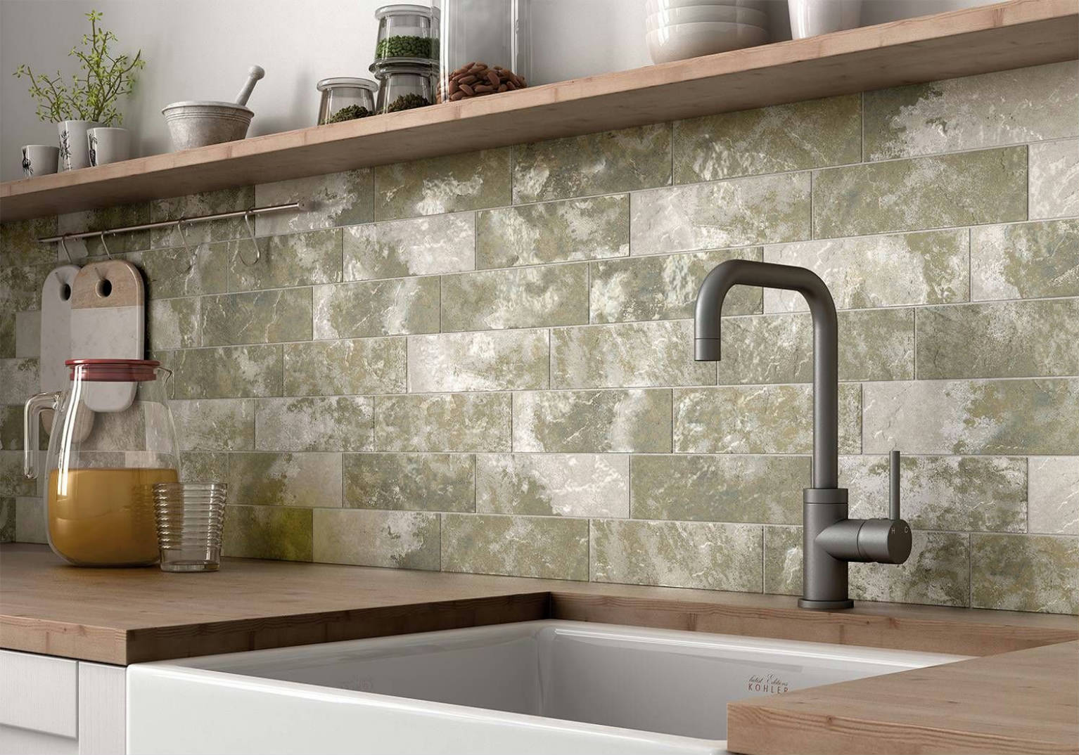 Madrid 3X9 Musgo | In Home Stone