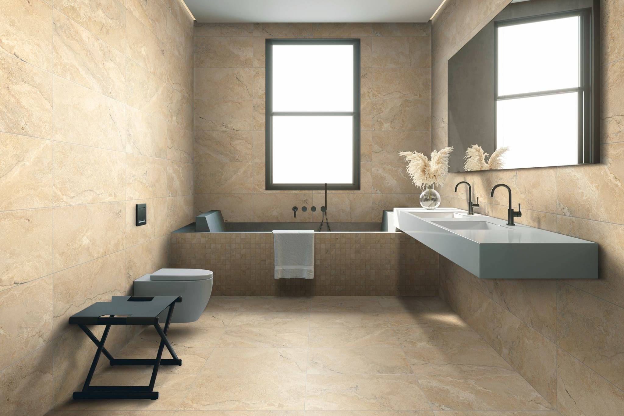 Portofino 12x24F Beige | In Home Stone