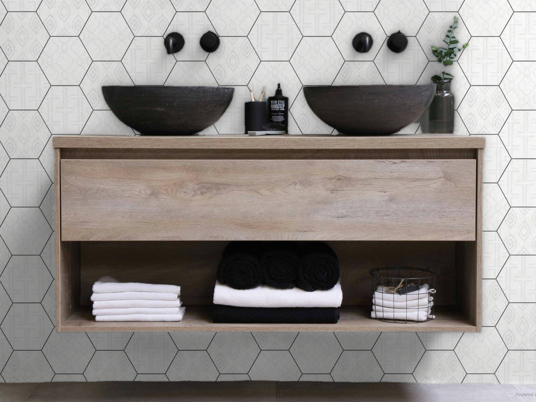 Form 5.5X6.3” White Decor* Hexagon | In Home Stone