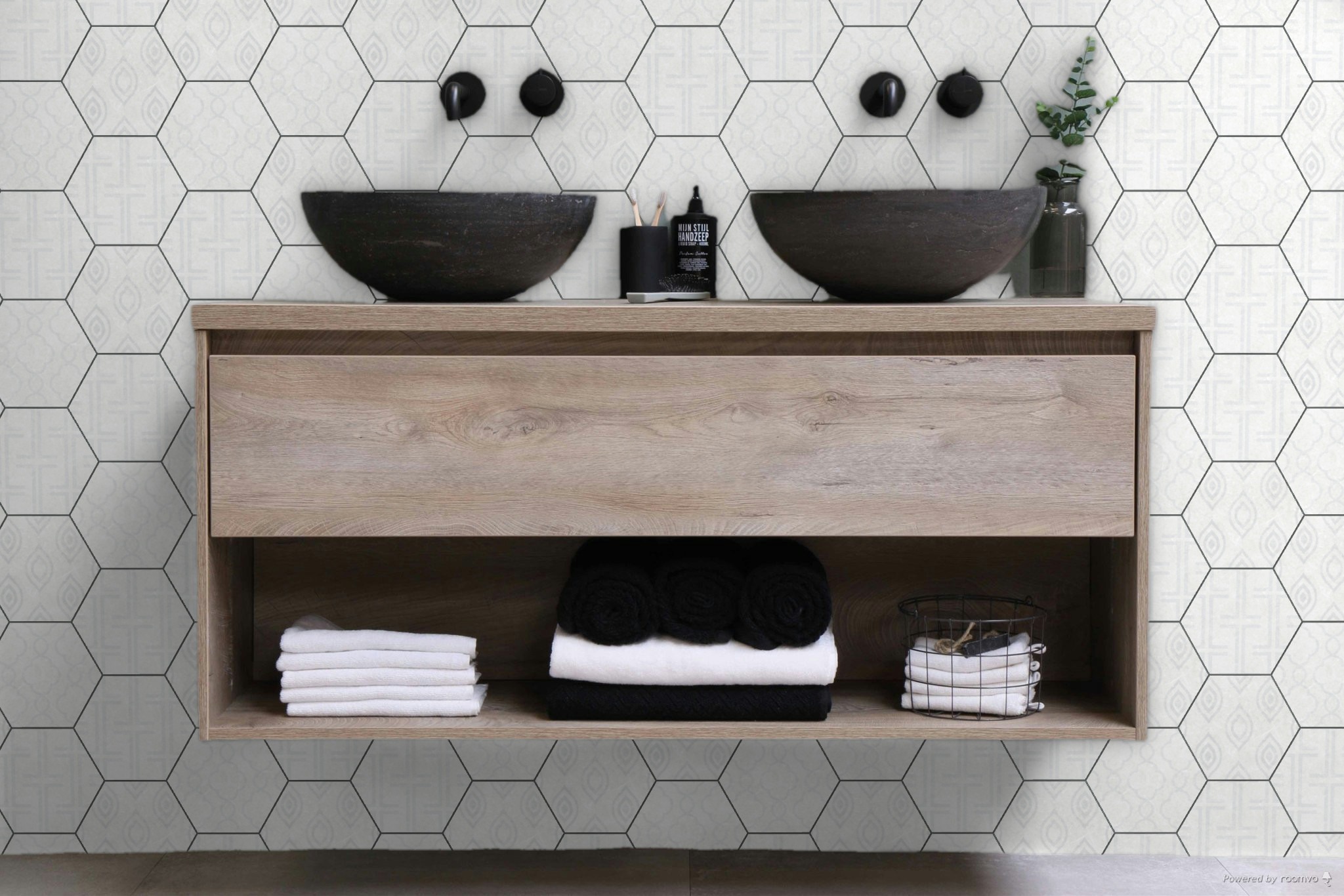 Form 5.5X6.3” White Decor* Hexagon | In Home Stone