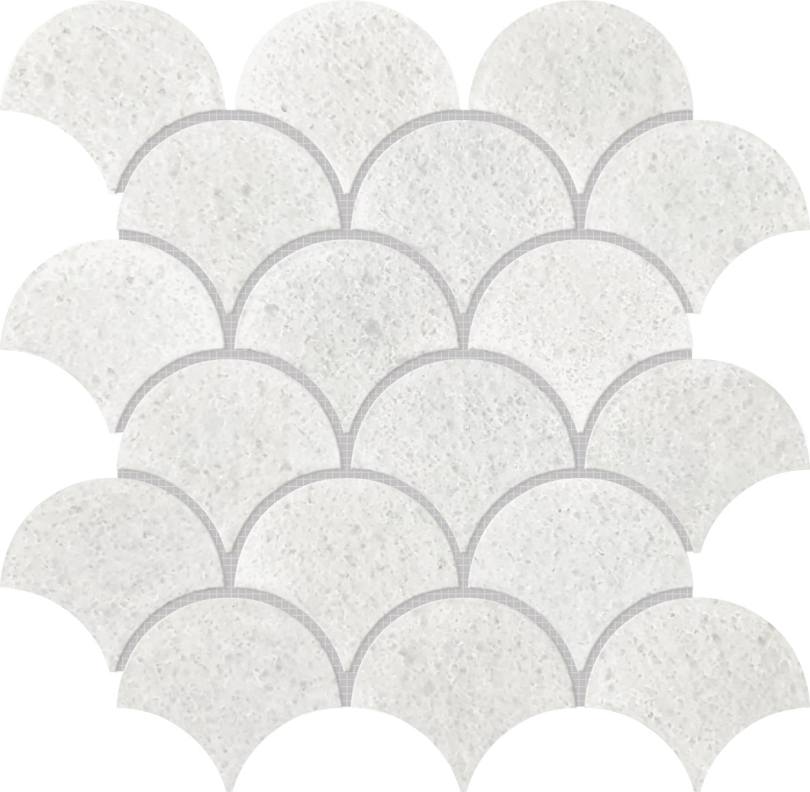 Crystal White Marble Scale Polished | In Home Stone