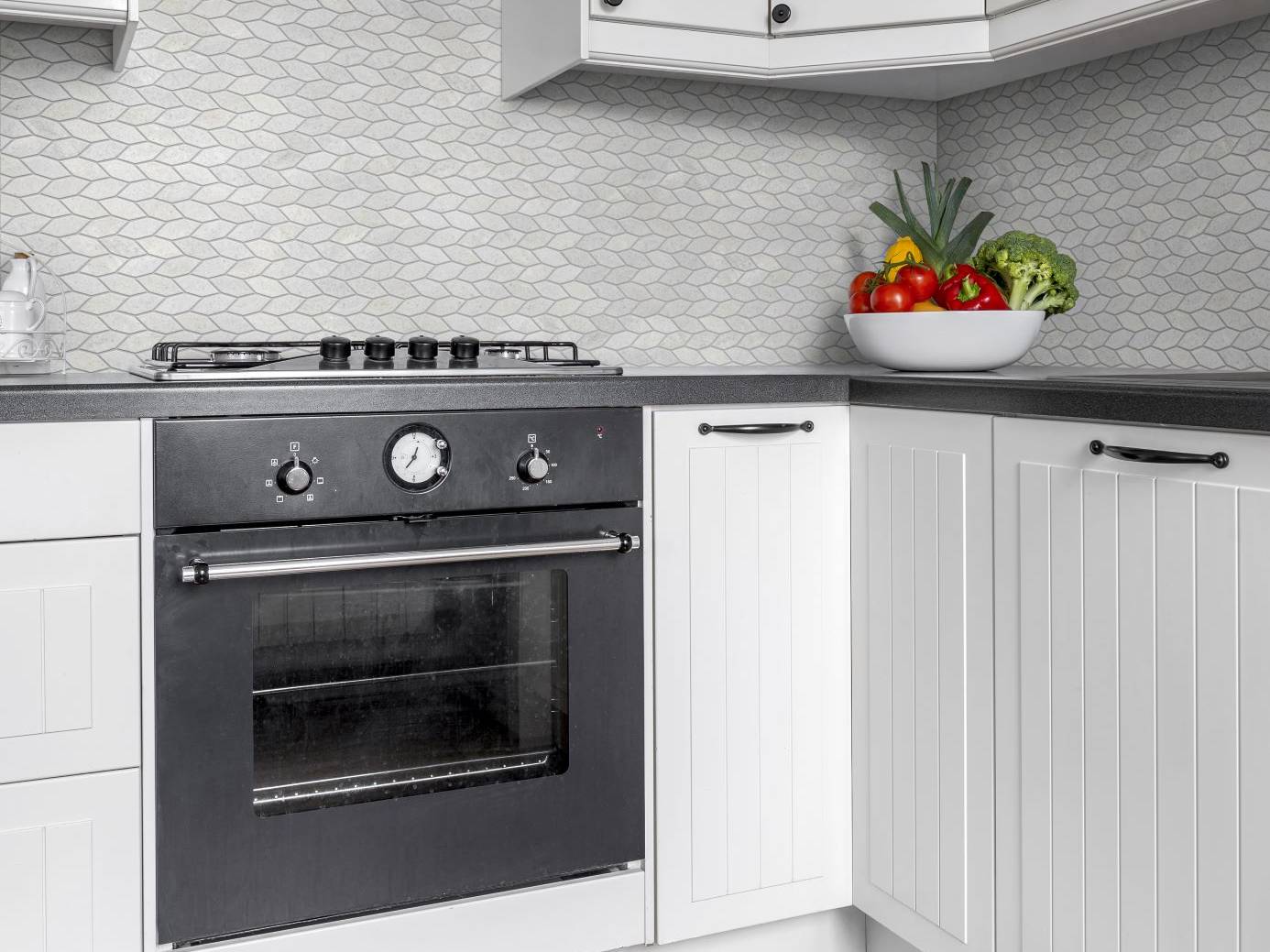 Elongated Hexagon White  | In Home Stone