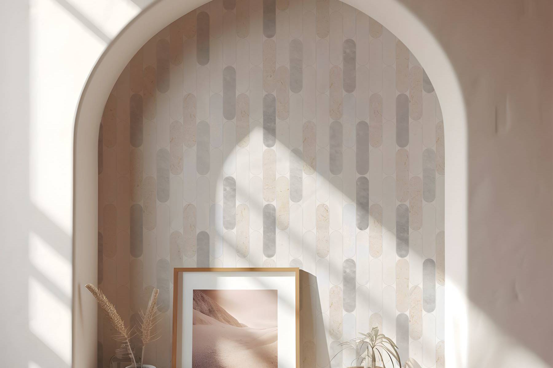 Elongated Round White | In Home Stone