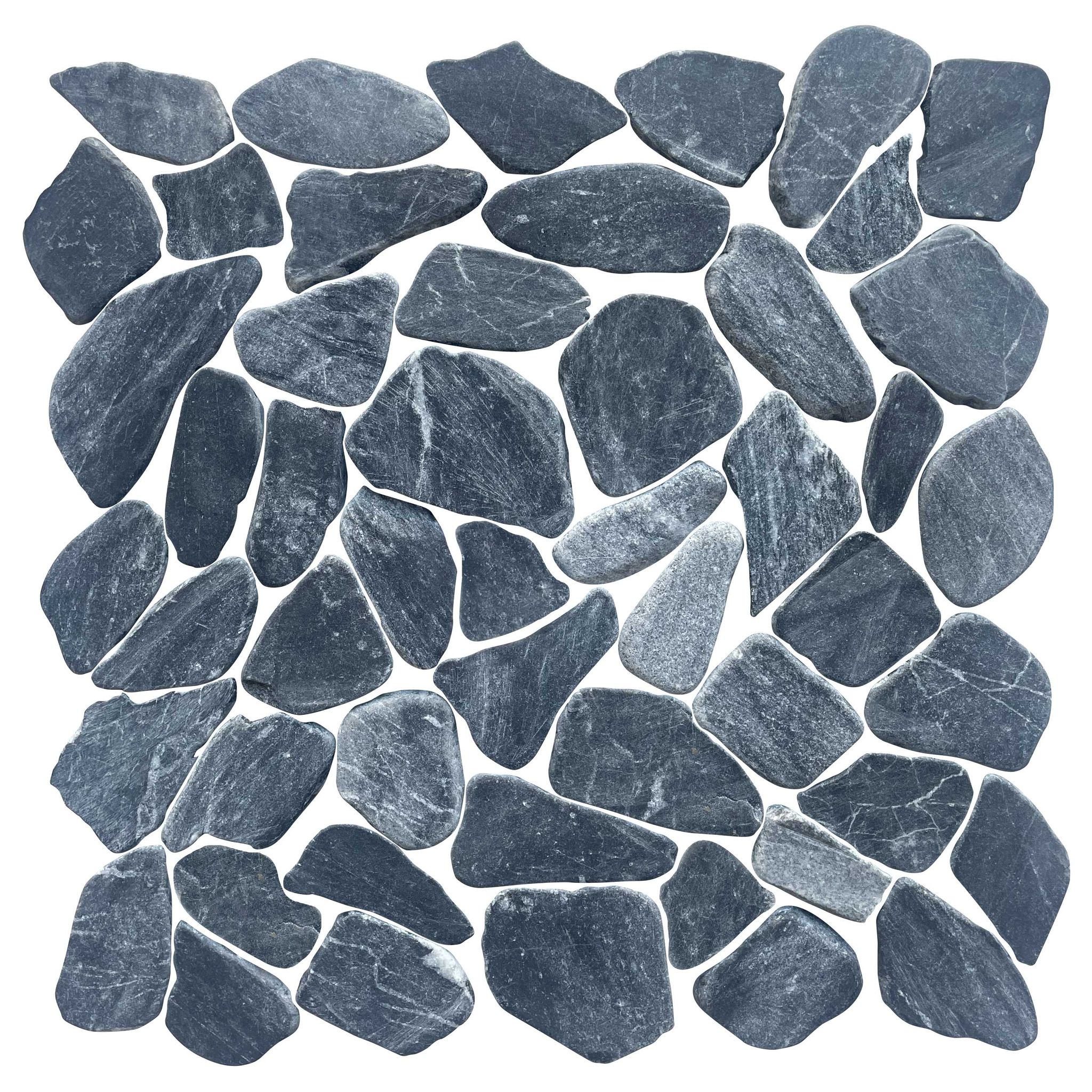 Mini Opus Matte Grey Mix Marble Stone Interlocking | In Home Stone