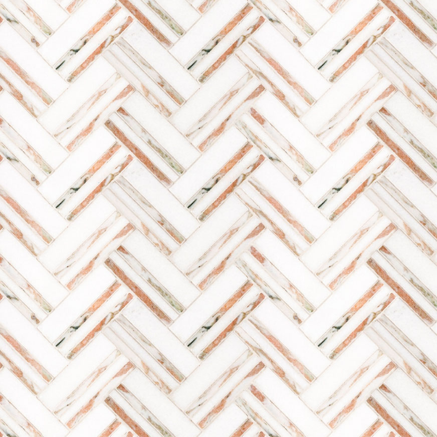Rosey Weave Mosaic | In Home Stone