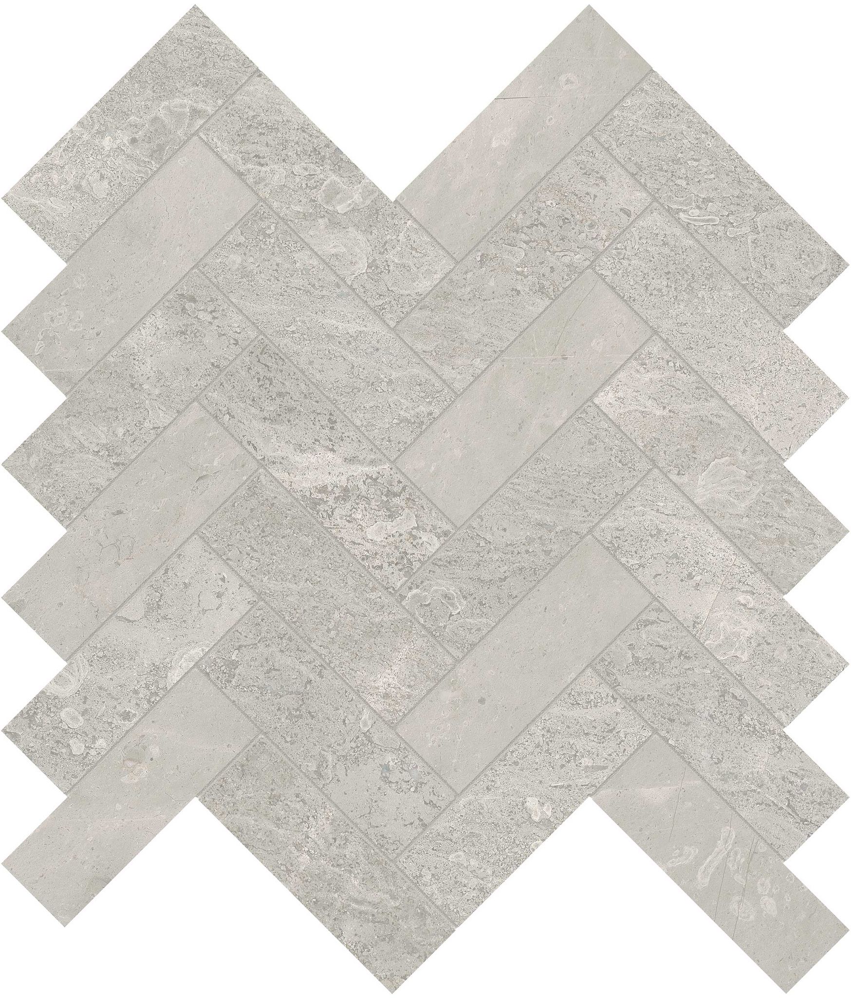 Anciano Grigio 1.25x4 Herringbone Mosaic | In Home Stone
