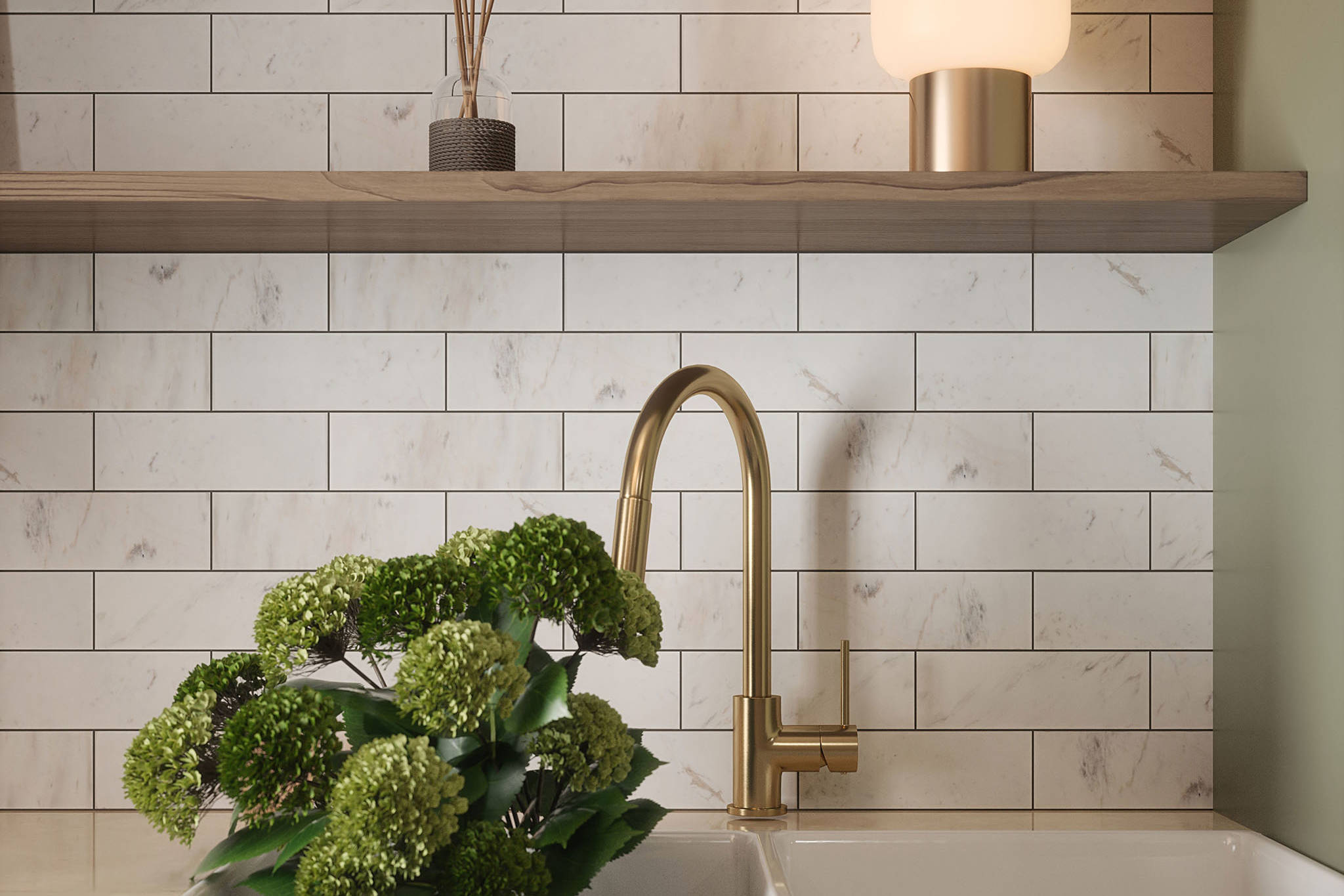 Camellia Field Tile | In Home Stone