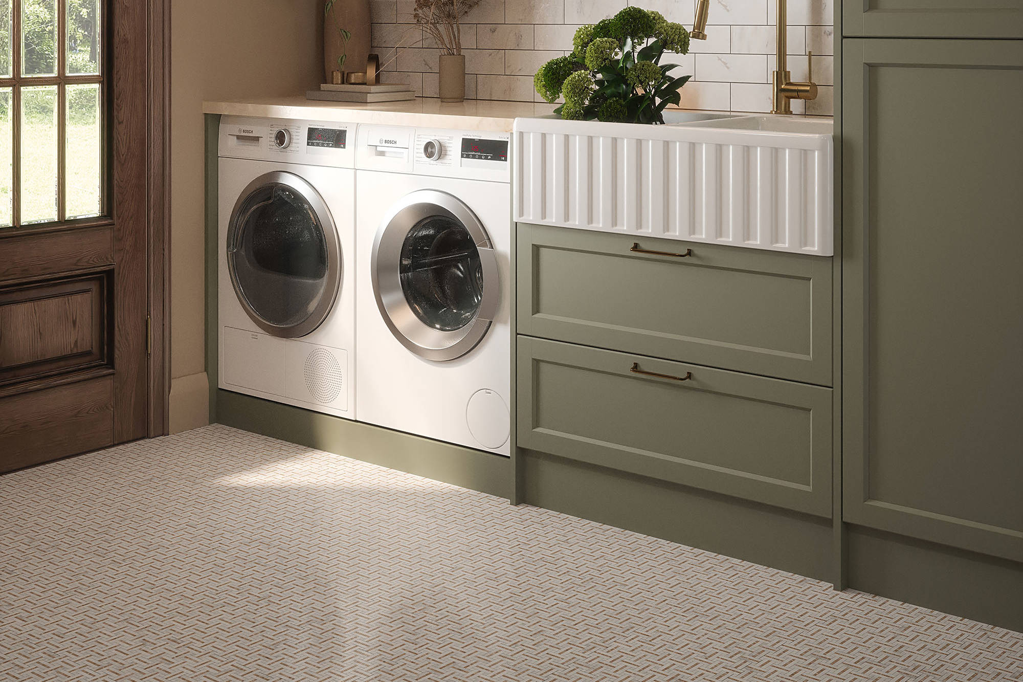 Gazebo Cream Mosaic | In Home Stone