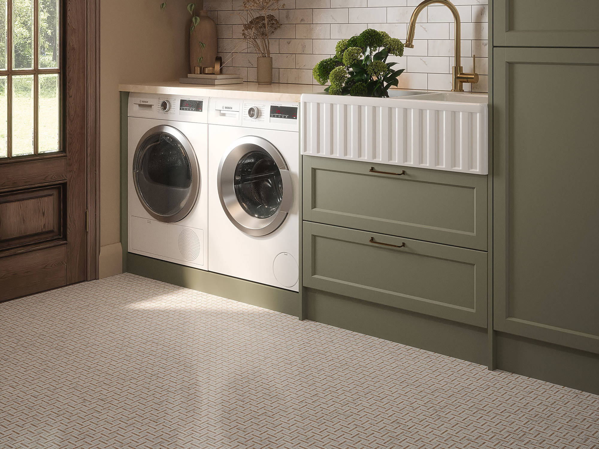 Gazebo Cream Mosaic | In Home Stone