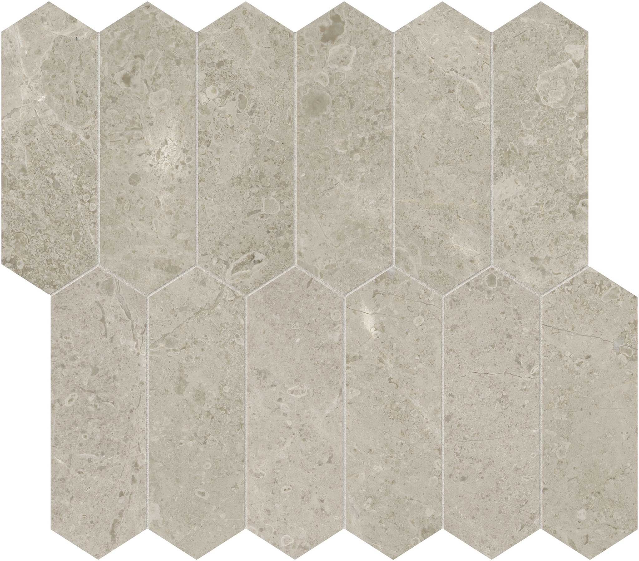 Ritz Gray 2x6 Picket Mosaic | In Home Stone