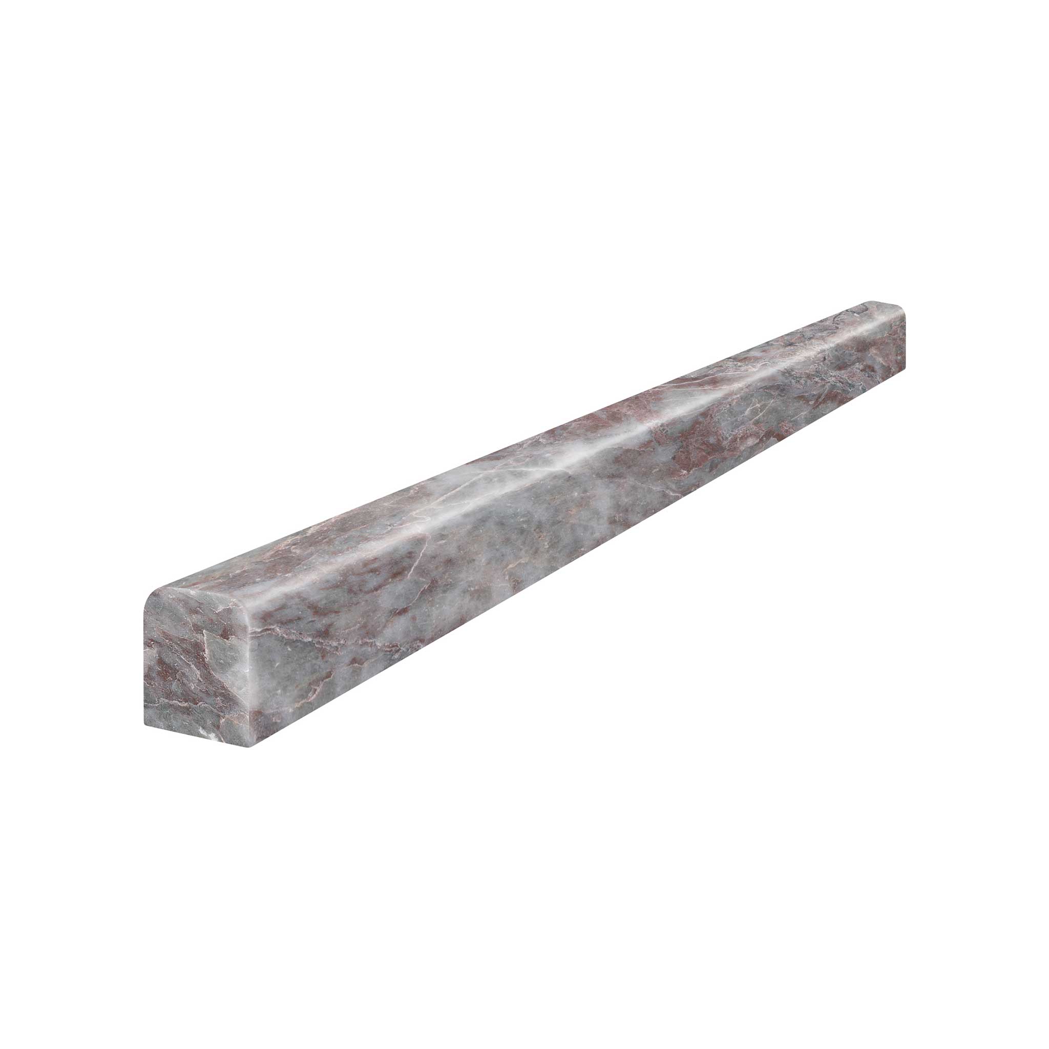 Sereno Burgundy .5x12 Deco-Bar | In Home Stone