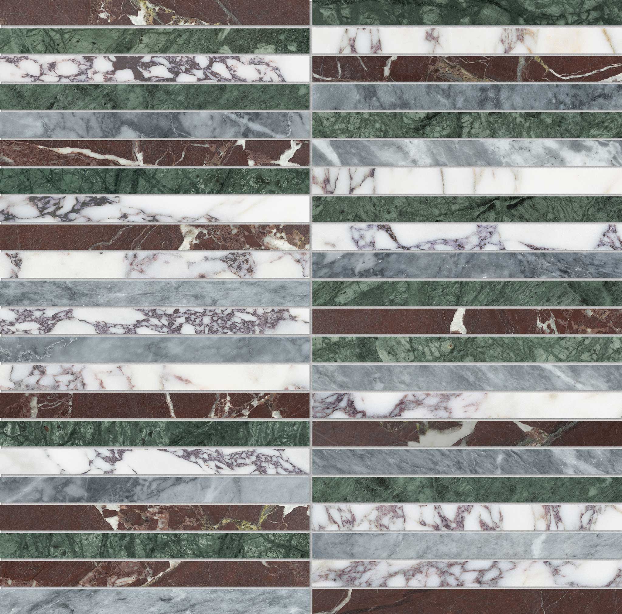 Utopio .5x6 Stacked Tropic Mosaic | In Home Stone