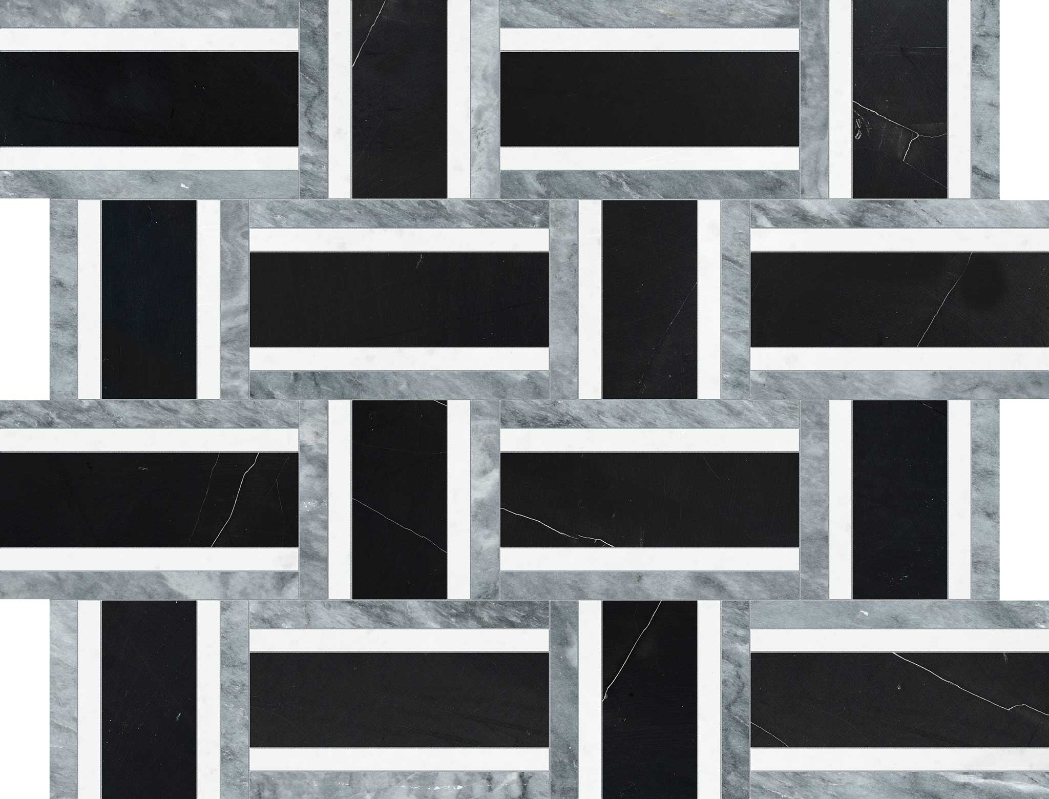 Utopio Cesto Monochromo Mosaic | In Home Stone