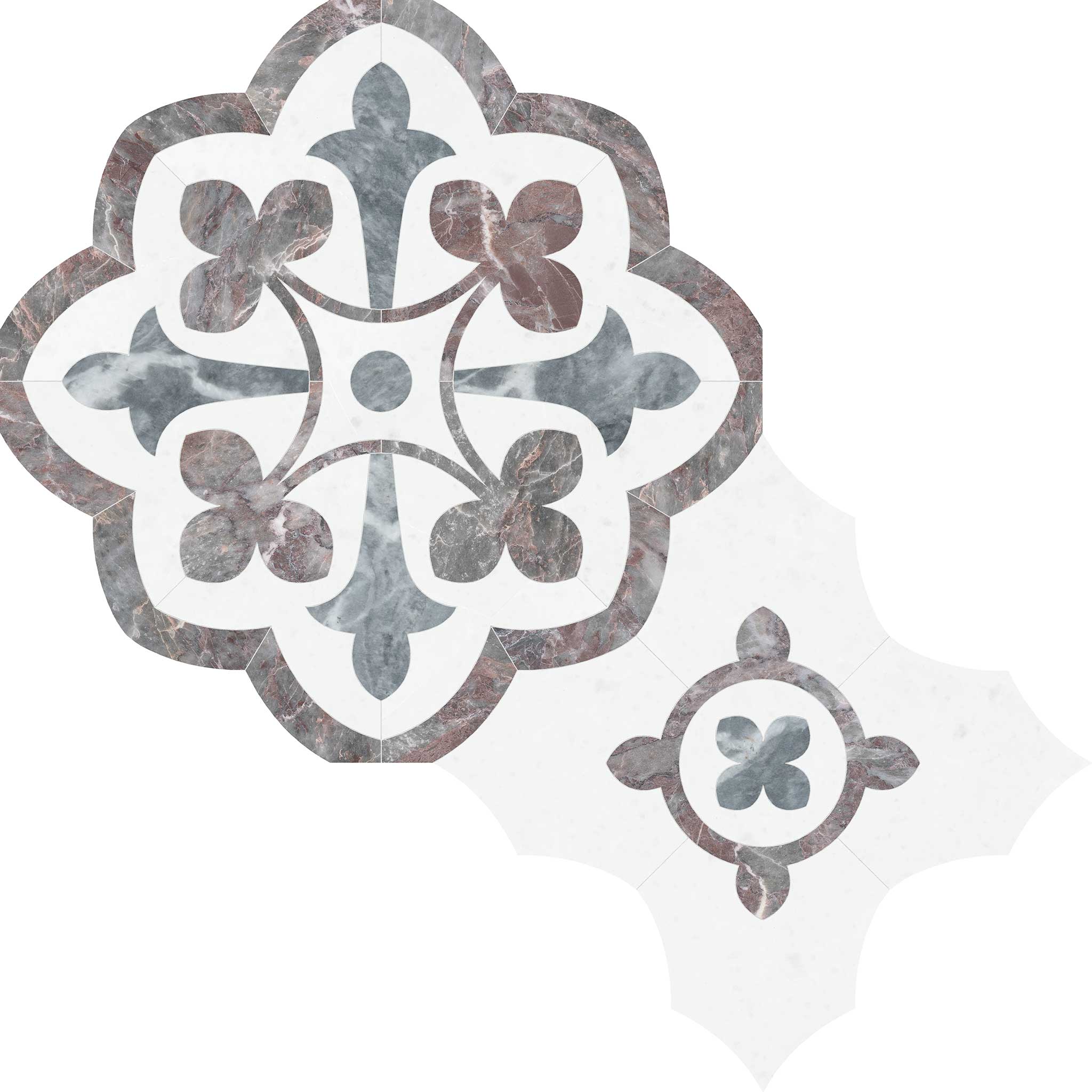 Utopio Fleur Blush Mosaic | In Home Stone