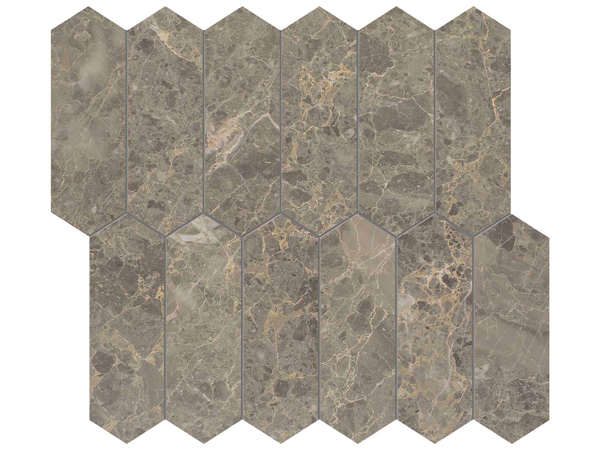 Velutto Ash 2x6 Picket Mosaic | In Home Stone