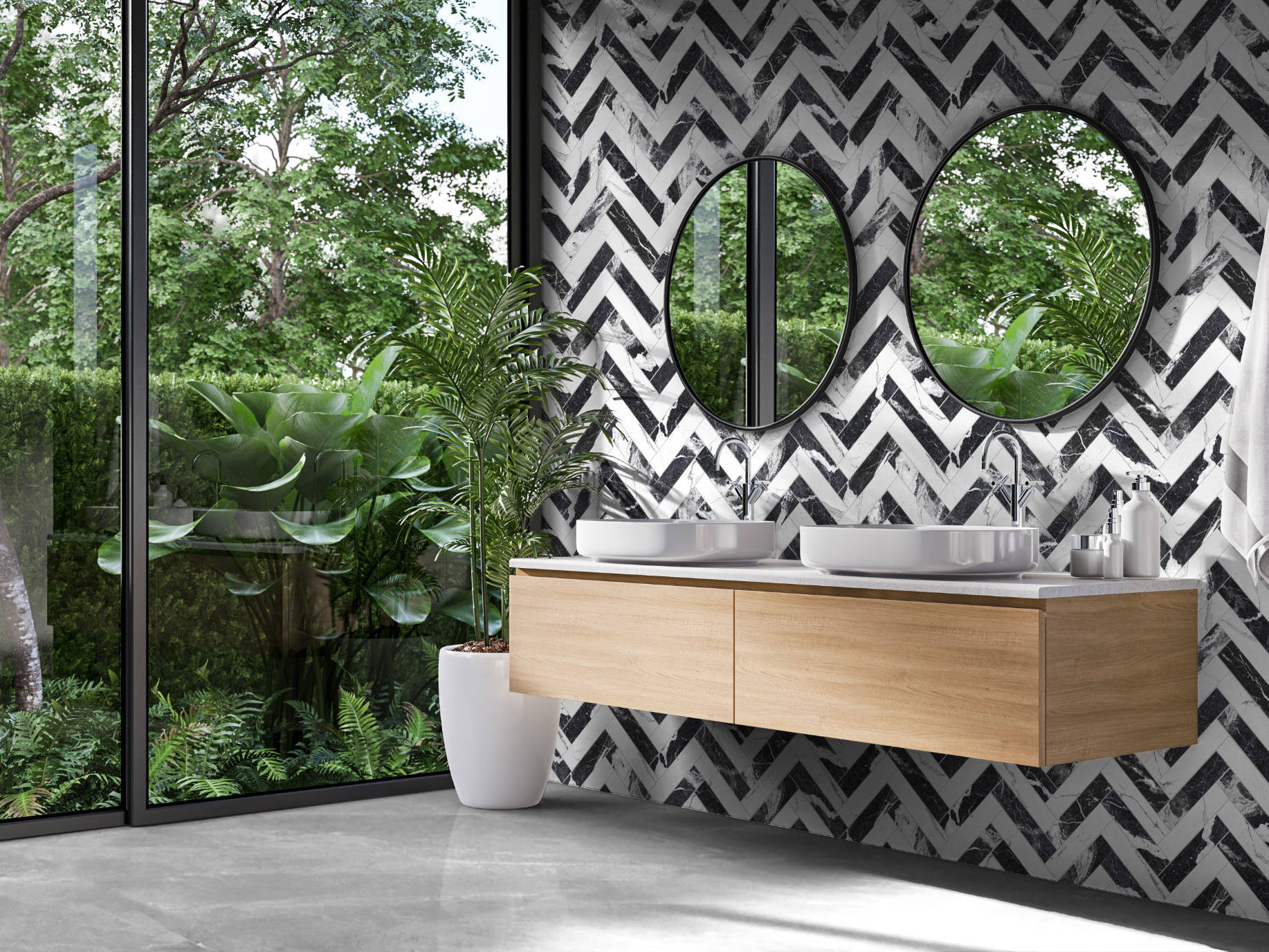 Obsession Nero & Statuario  | In Home Stone