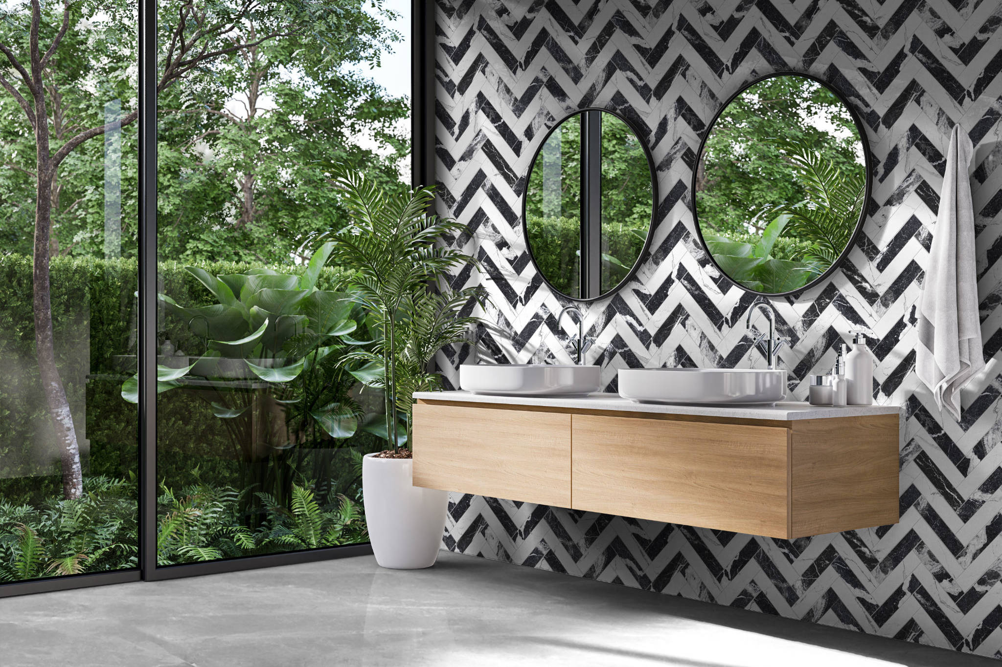 Obsession Nero & Statuario  | In Home Stone