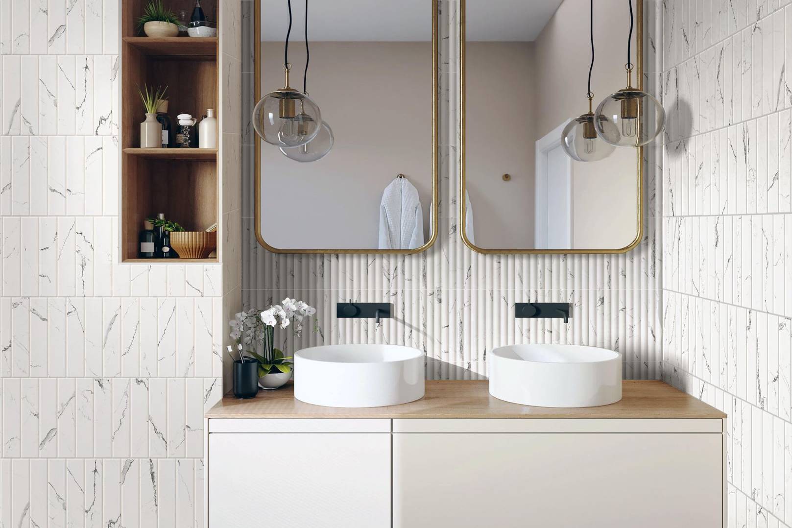 Obsession Statuario % Nero | In Home Stone