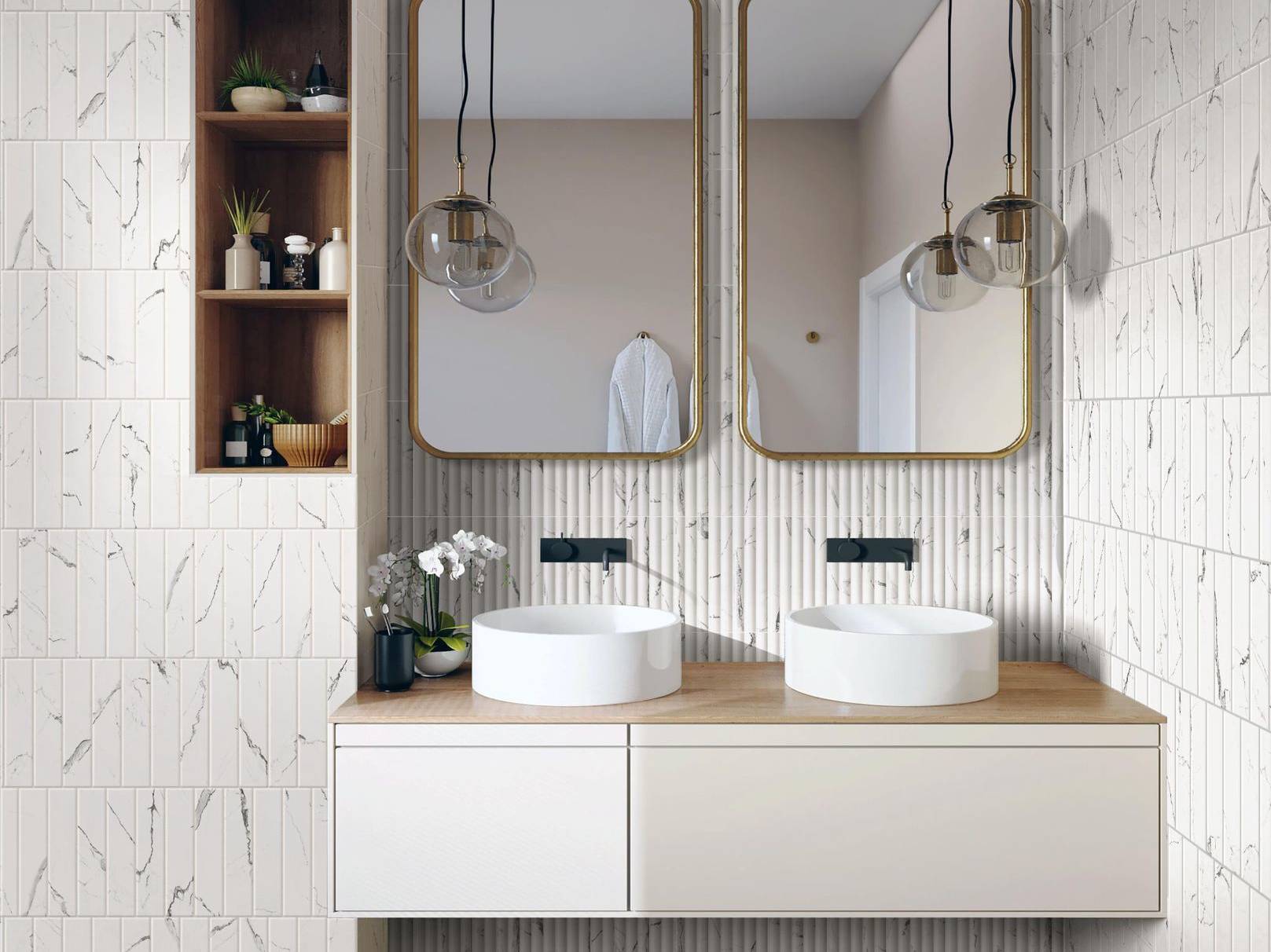 Obsession Statuario % Nero | In Home Stone