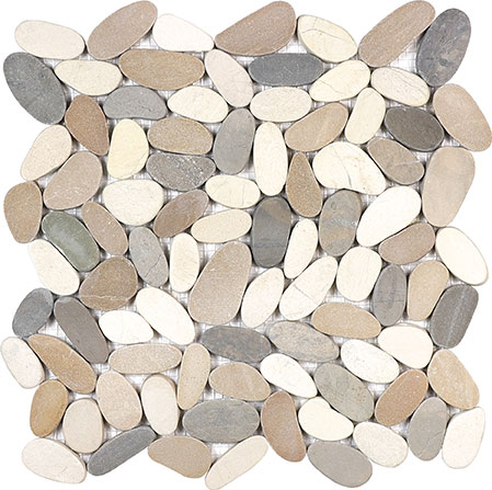 12X12 Flat Harmony Warm Blend | In Home Stone