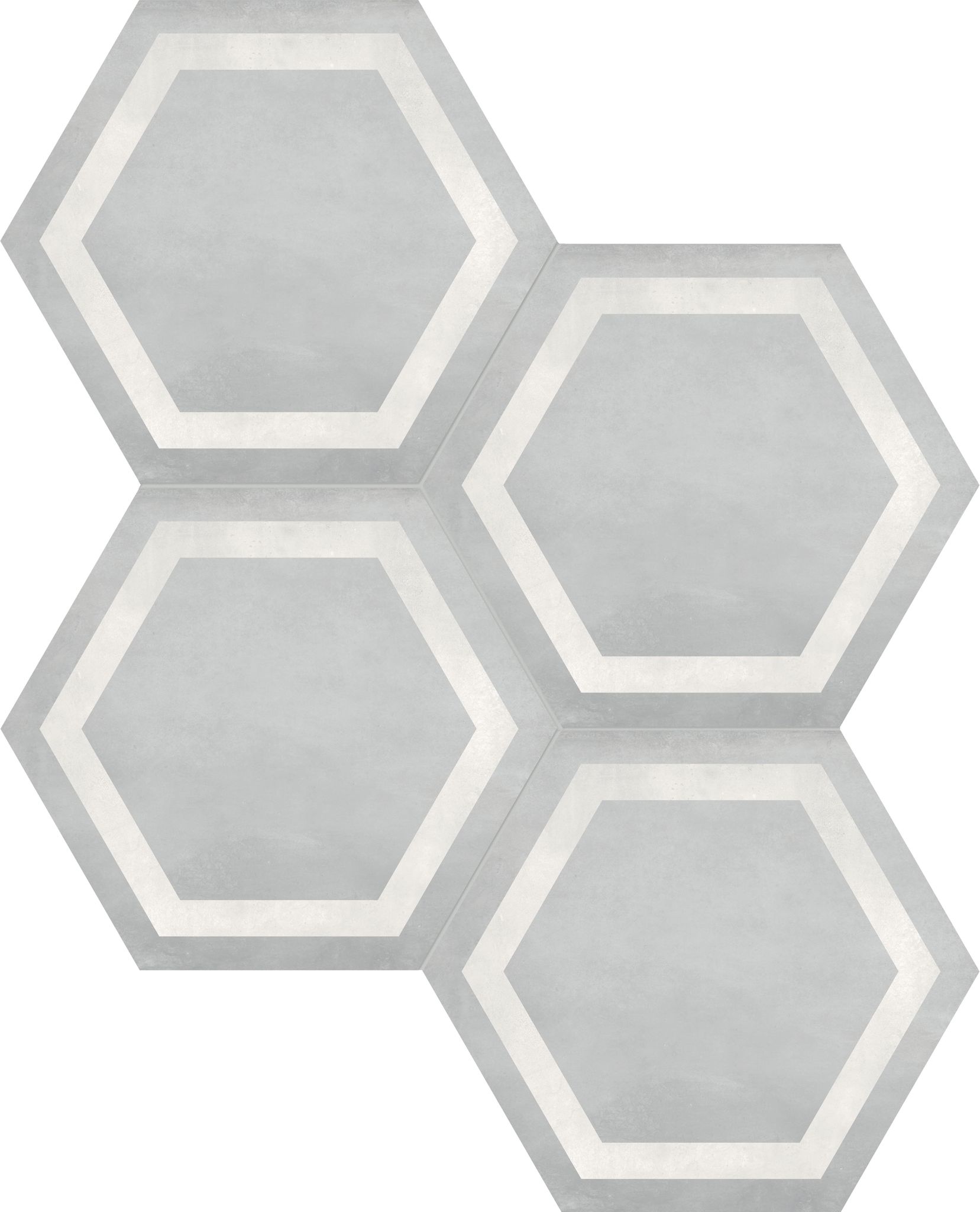 Form 7" Hexagon Frame Ice | In Home Stone