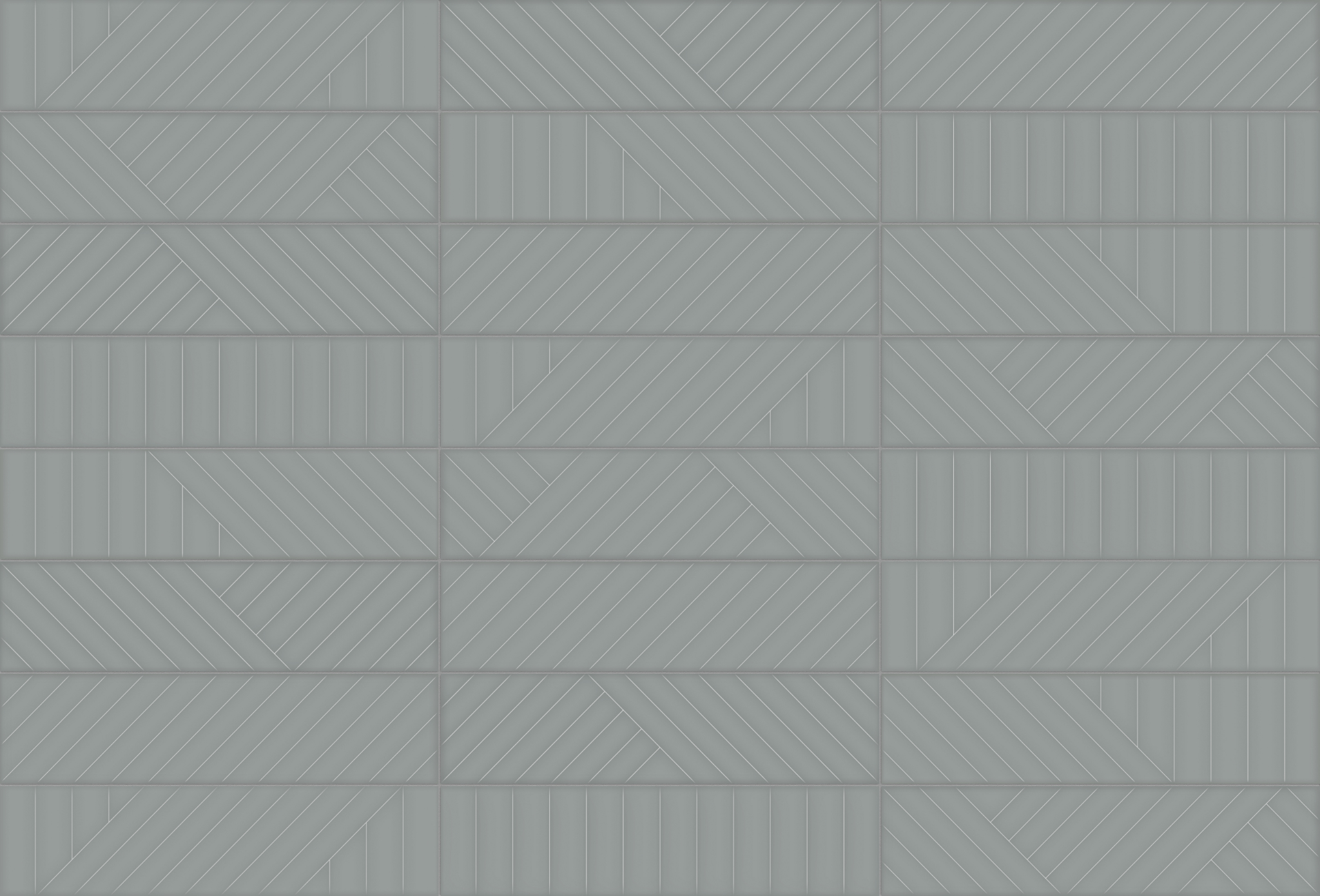 Geometra 3x12 Charcoal Maze | In Home Stone