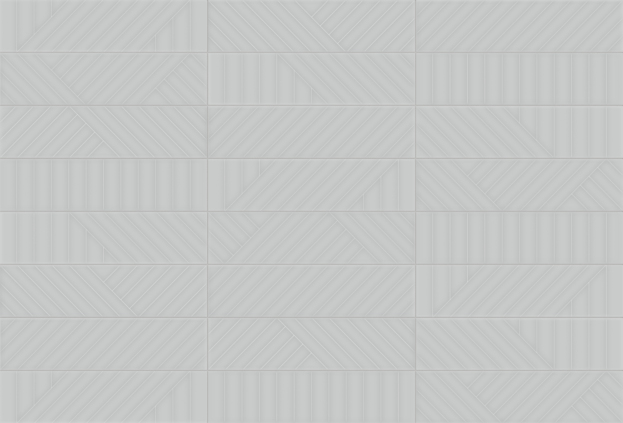 Geometra 3x12 Silver Maze | In Home Stone