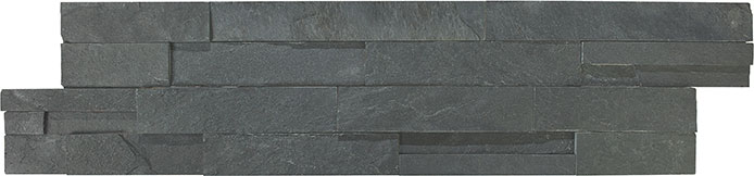 Ledger Stone 6x24 Carbon Split Face | In Home Stone