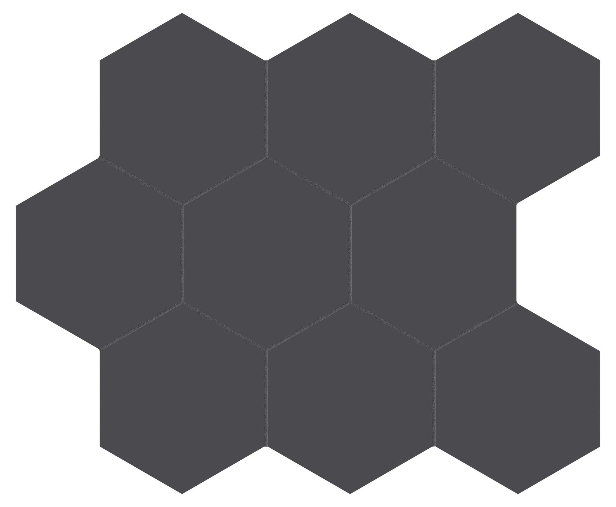 Monoforma 4" Hex Shilhouette Silk | In Home Stone