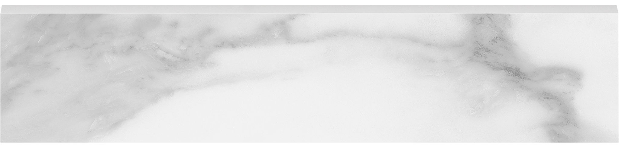 Plata 3x12 Statuario Brina Bullnose Polished | In Home Stone