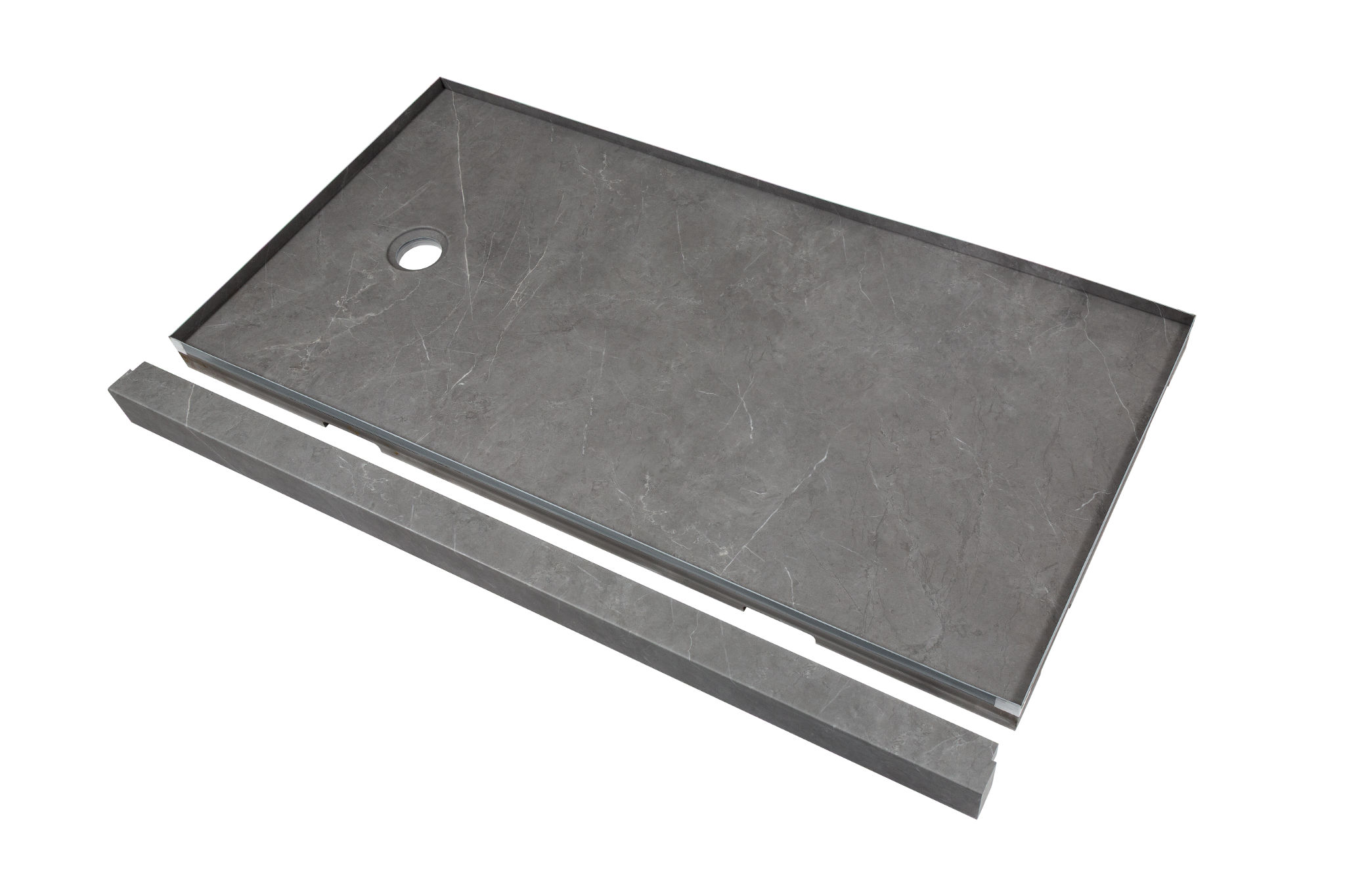 Shower Pan 30x60 Graphite Slate | In Home Stone