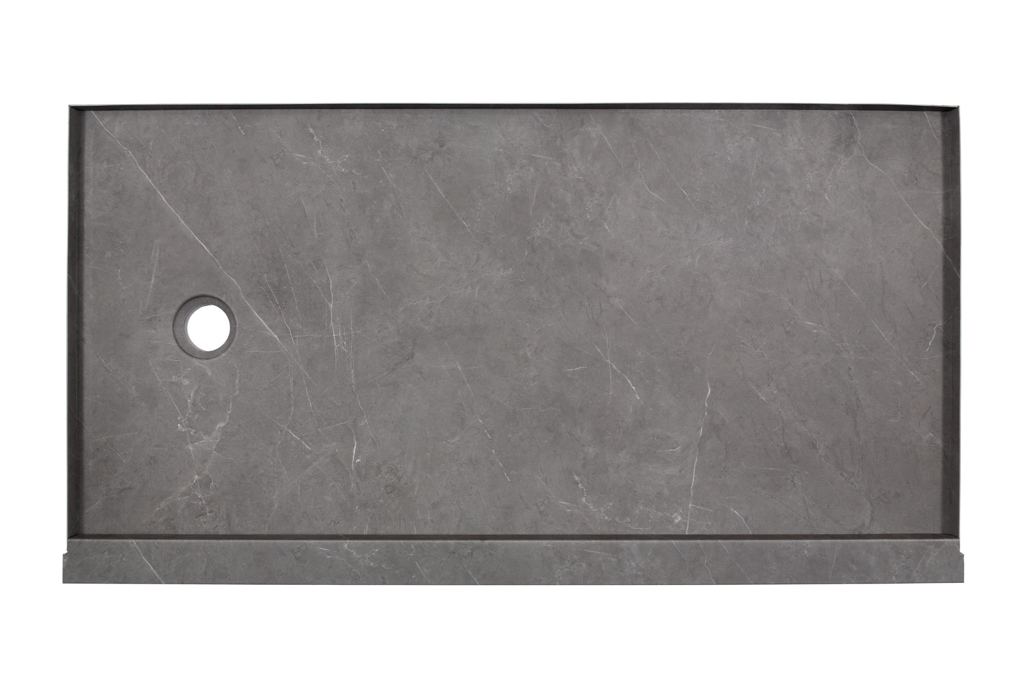 Shower Pan 30x60 Graphite Slate | In Home Stone