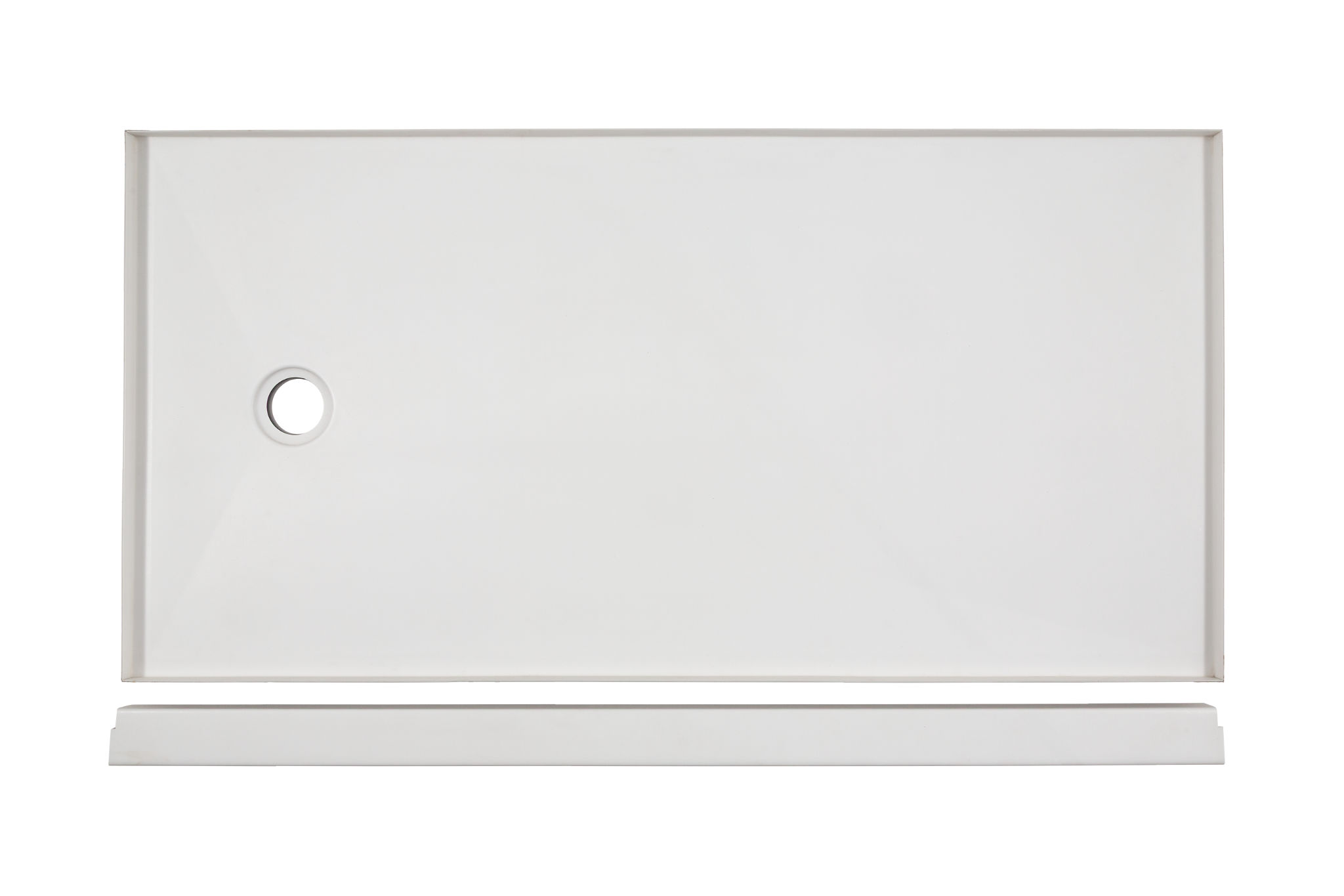 Shower Pan 30x60 Vivid White | In Home Stone